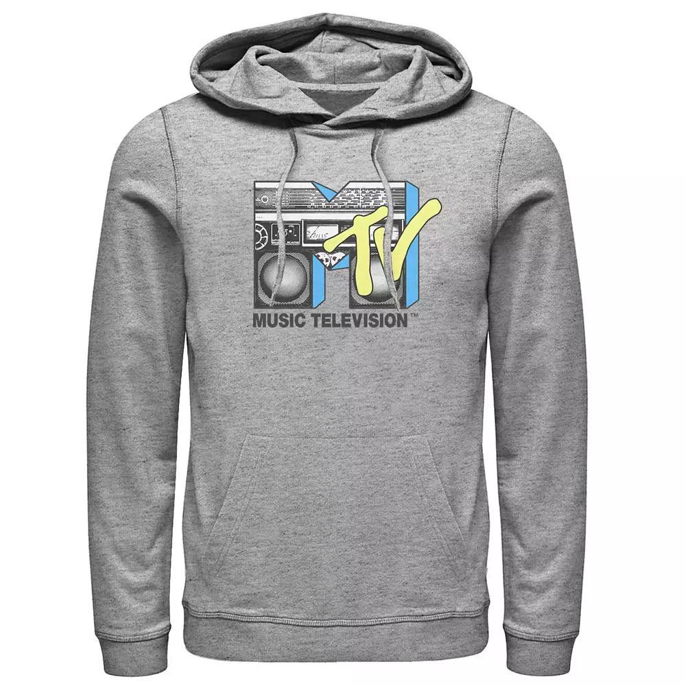 Men's MTV Logo Black And Yellow Boombox Hoodie,  Product Image
