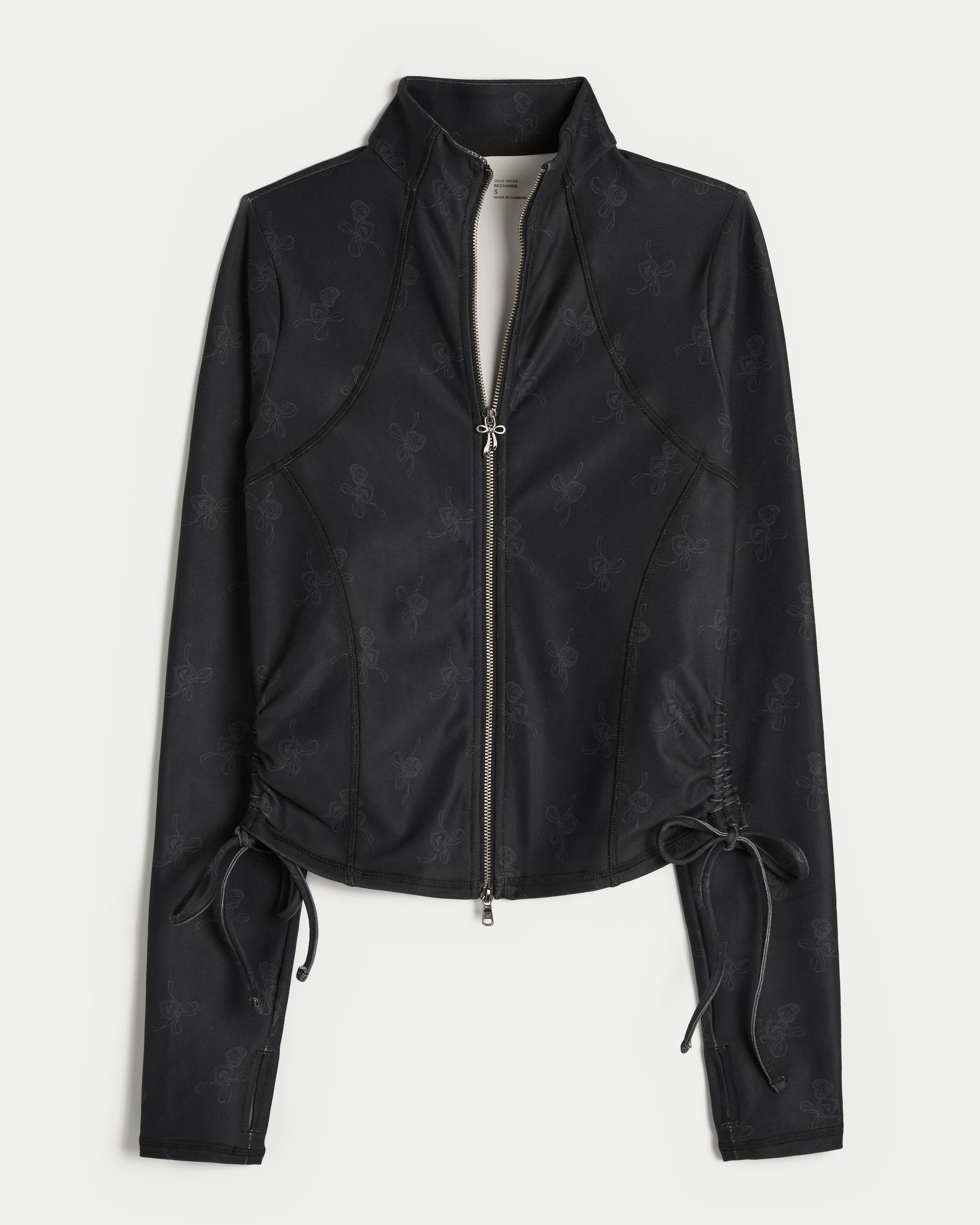 Gilly Hicks Active Recharge Side-Tie Zip-Up Jacket Product Image