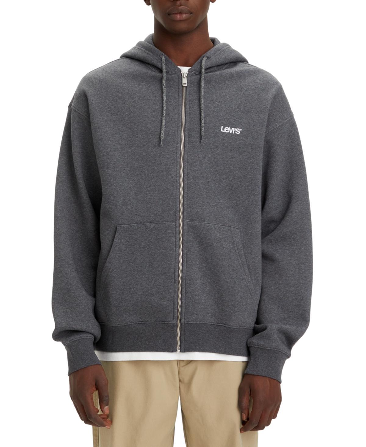 Levis Mens Fleece Relaxed-Fit Zip-Up Hoodie Product Image