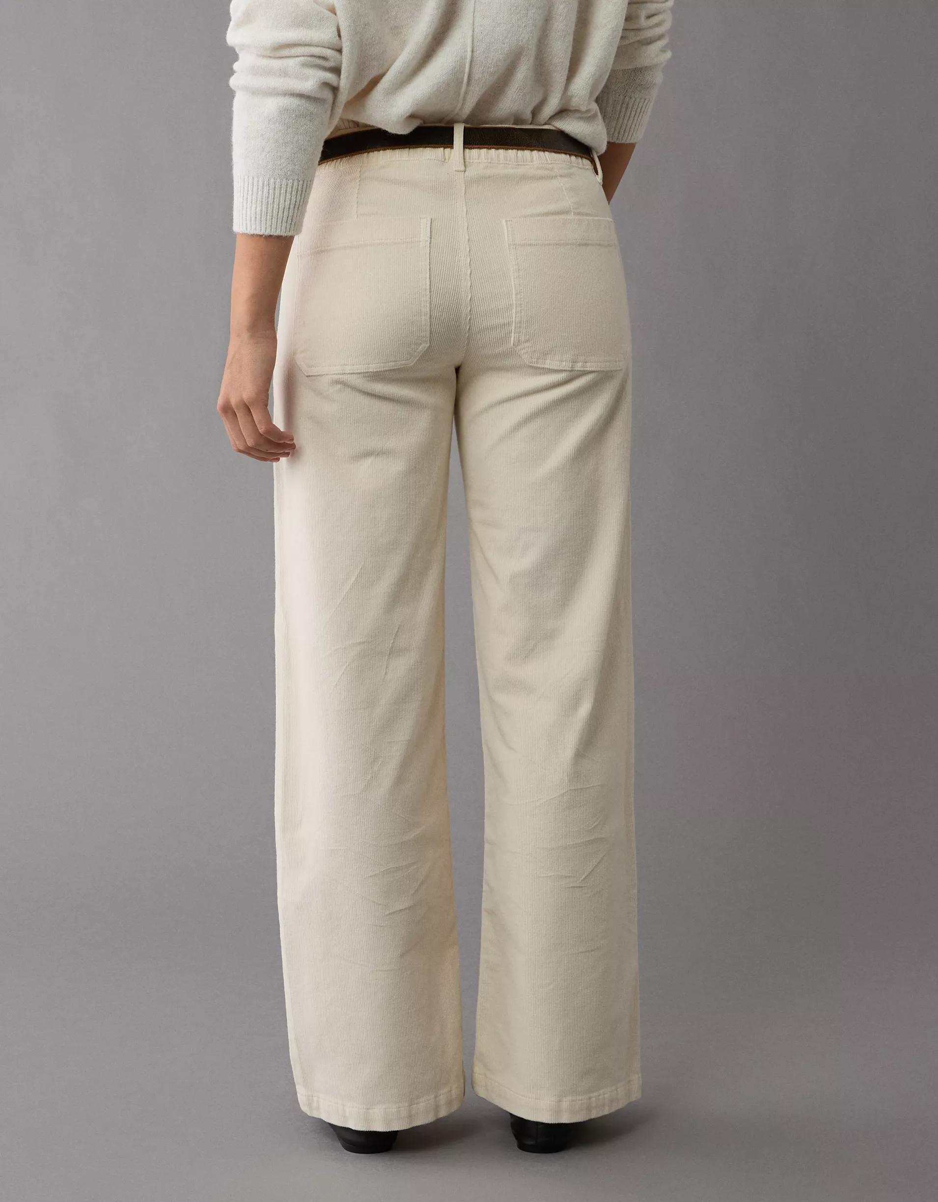 AE Stretch Corduroy Low-Rise Baggy Wide-Leg Pant Product Image