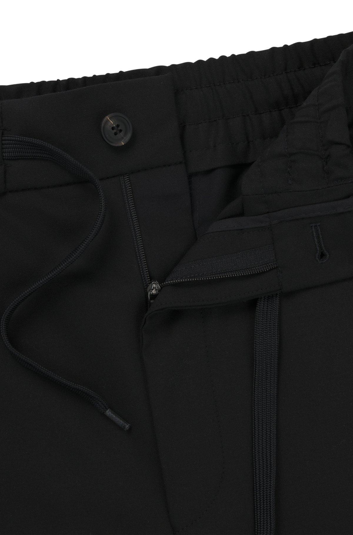 Modern-fit shorts in a stretch-wool blend Product Image