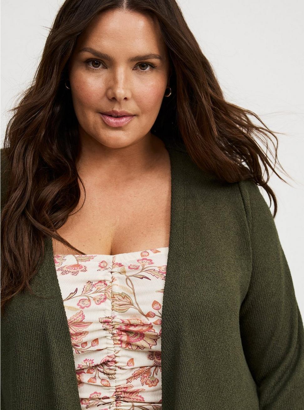 Drape Front Hacci Cardigan Product Image