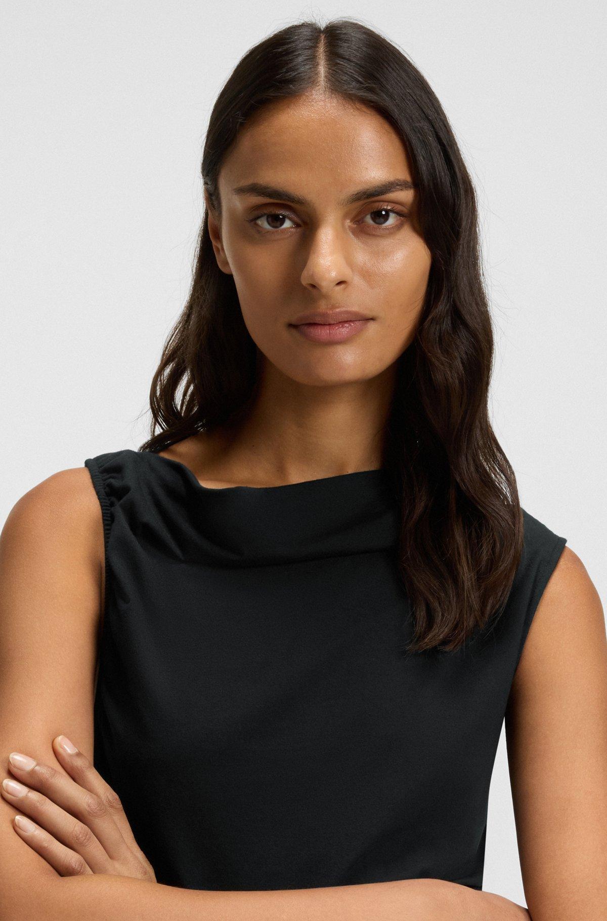 Dress with asymmetric neckline Product Image