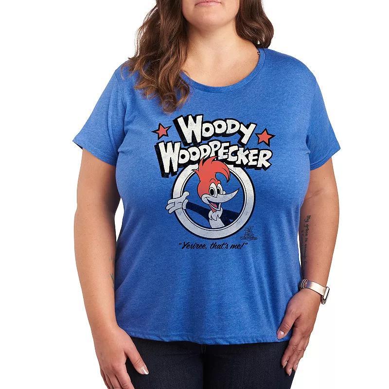 Disney's Donald Duck Plus Graphic Tee, Women's, Size: 2XL, Grey Royal Blue Product Image