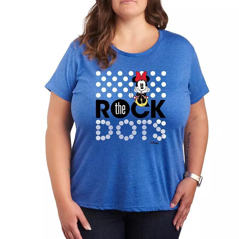 Disney's Minnie Mouse Plus Rock The Dots Graphic Tee, Women's,  Product Image