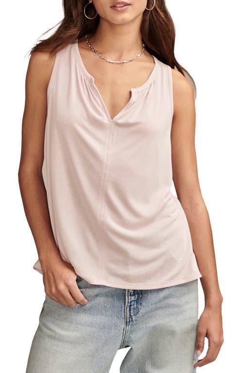 Lucky Brand Sandwash V Neck Tank (Dusty ) Women's Clothing Product Image