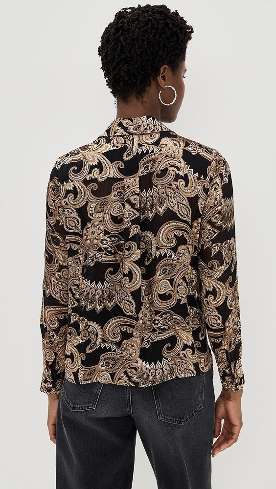 alice + olivia Eloise Button Down Blouse | Shopbop Product Image