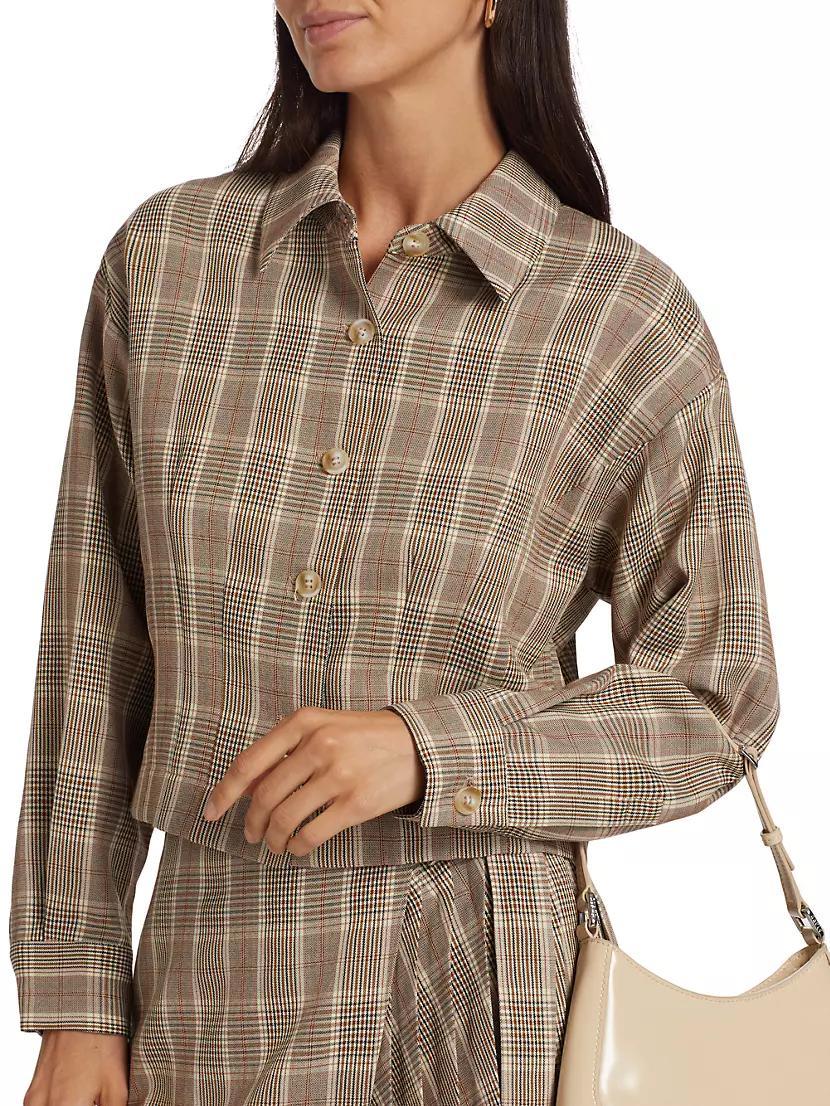 Plaid Stretch Jacket Product Image