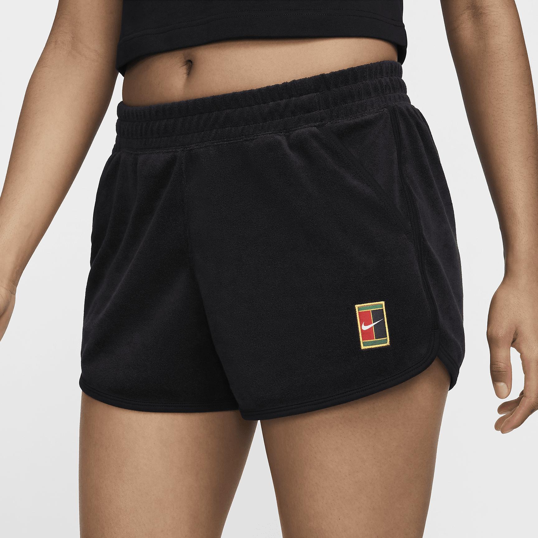 Nike Women's Court Heritage Mid-Rise French Terry Tennis Shorts Product Image