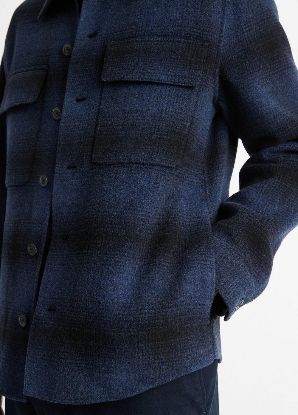 Plaid Splittable Shirt Jacket Product Image