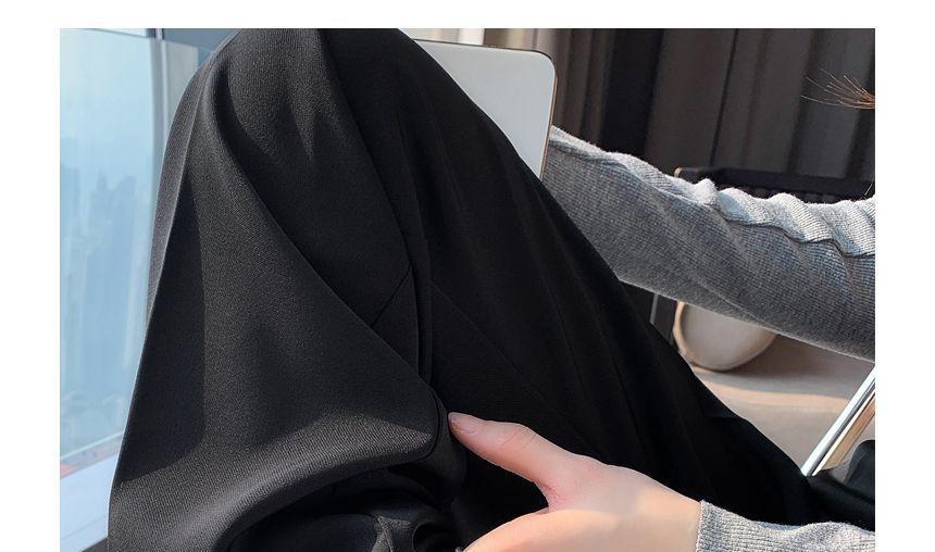 High Waist Plain Flared Pants (Various Designs) Product Image