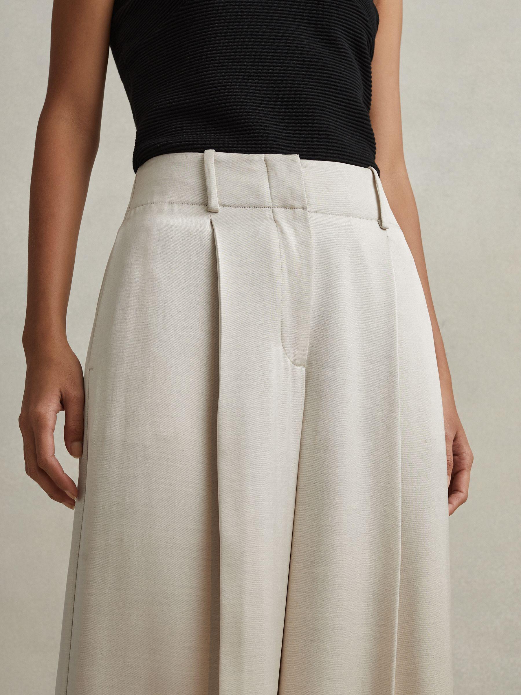 Petite Jersey Twist-Detail Midi Dress in Grey Product Image