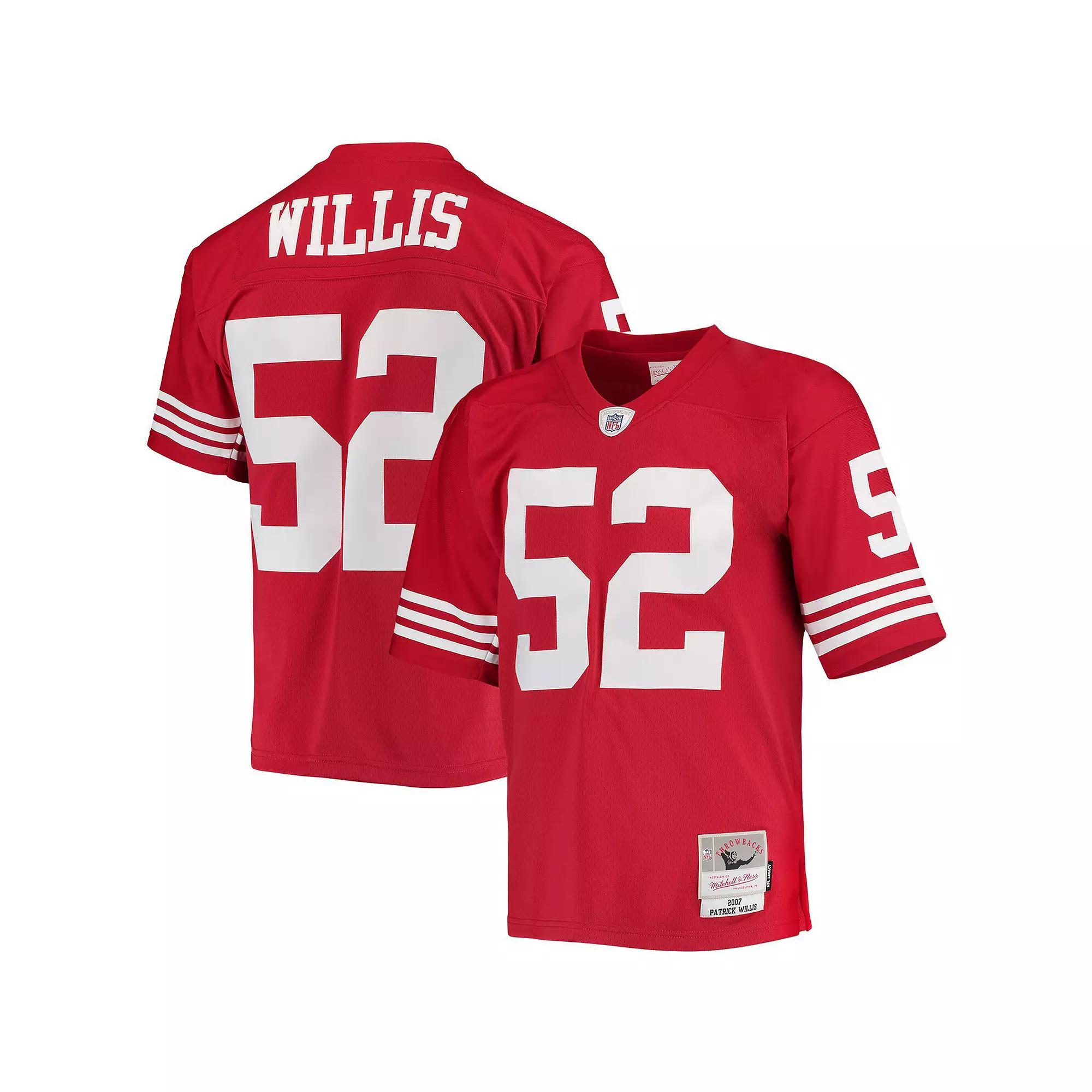 Men's Mitchell & Ness Patrick Willis Scarlet San Francisco 49ers Legacy Replica Jersey,  Product Image