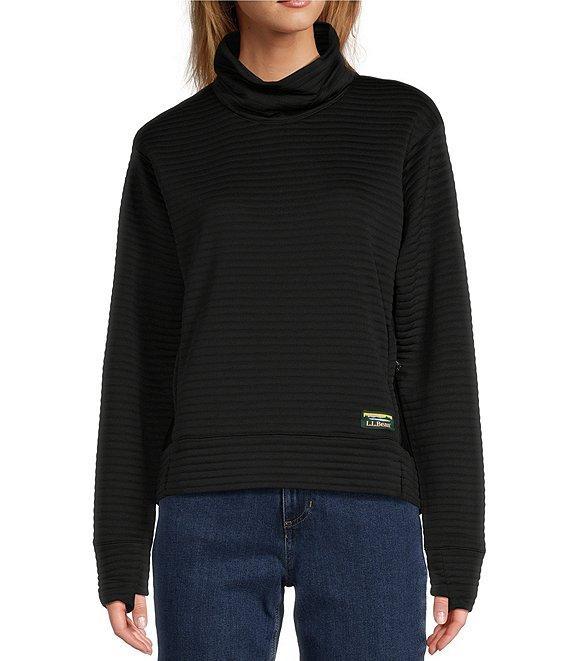 L.L.Bean Knit Airlight Funnel Neck Abrasion Resistant Thumbhole Pullover Product Image