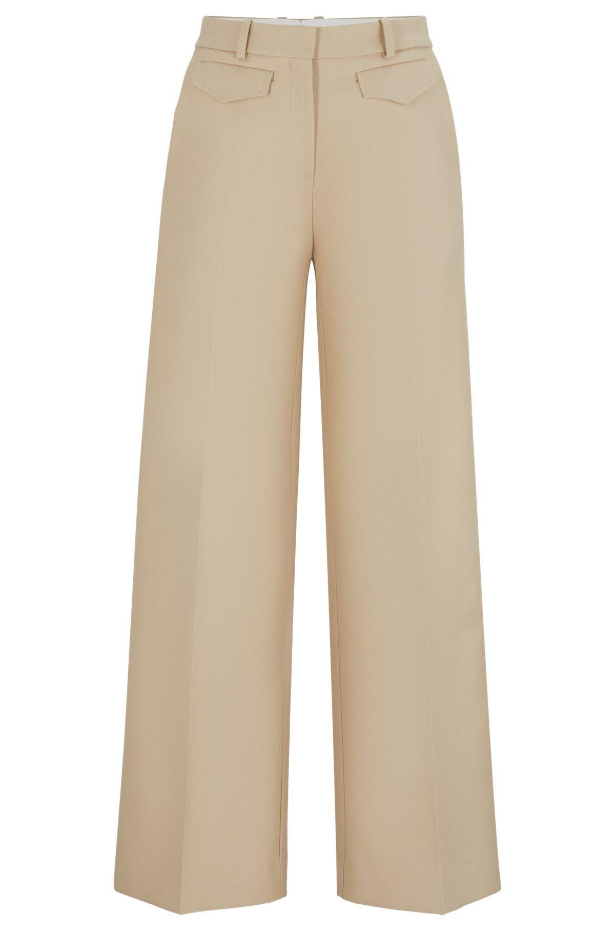 Relaxed-fit trousers in a cotton blend Product Image