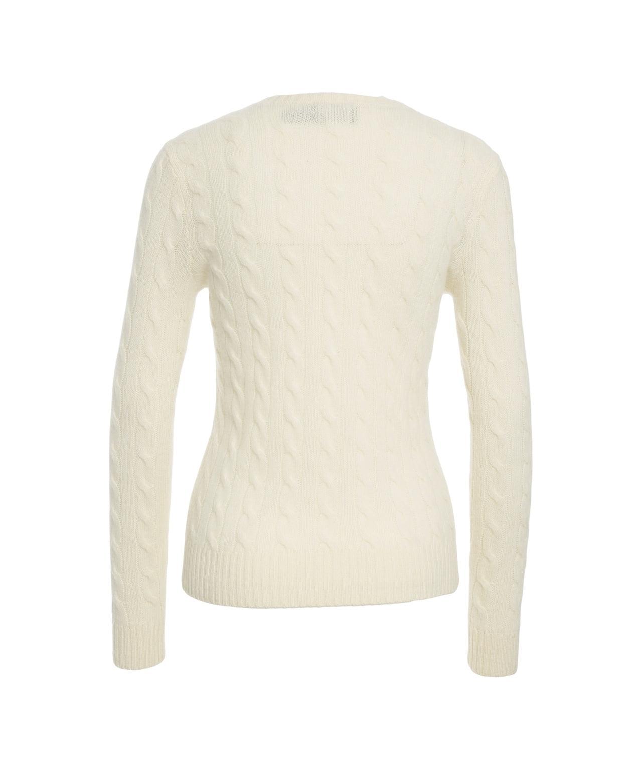 Sweater with cable knit pattern Product Image