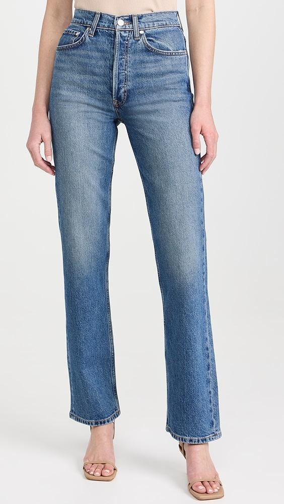 EB Denim High Rise Straight Jeans | Shopbop Product Image