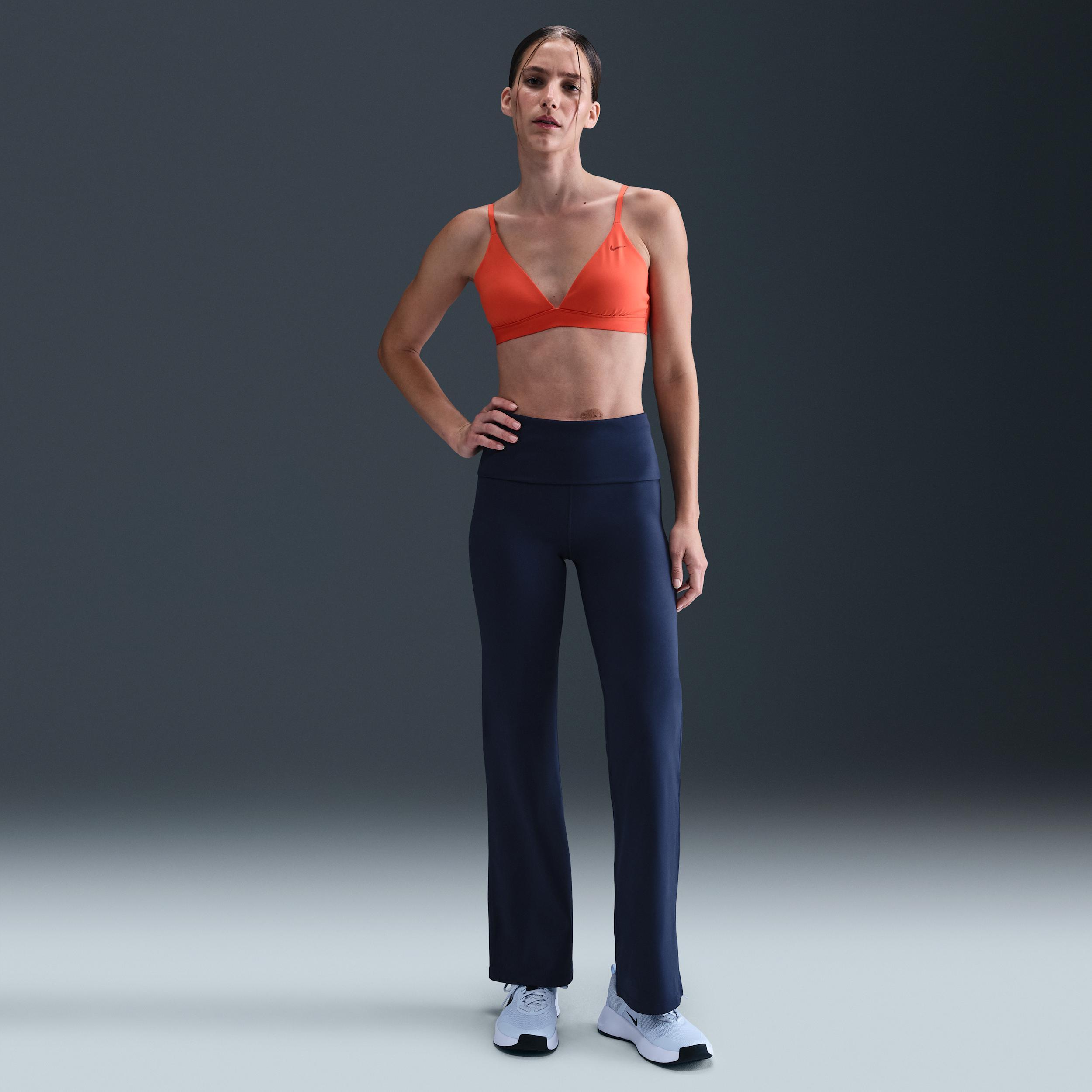 Nike Womens One Dri-FIT High-Waisted Fold-Over Pants | FV7848-410 Product Image