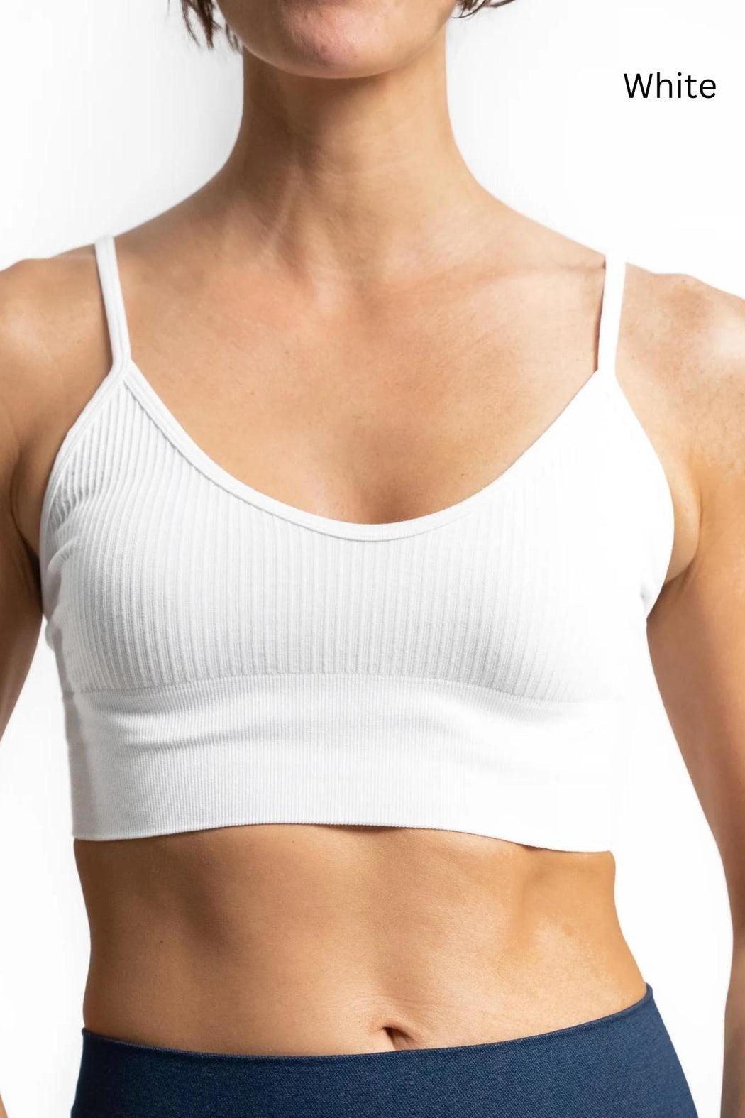 Ribbed Bra With Adjustable Straps Product Image