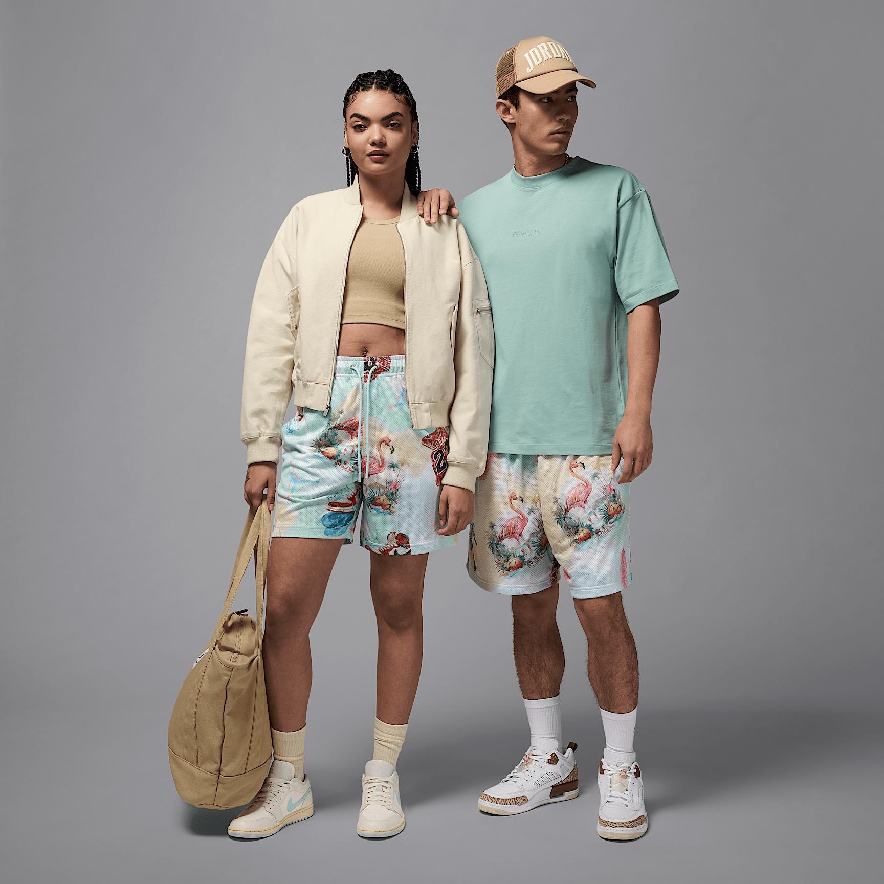 Mens Jordan Essentials Printed Mesh Shorts | IB3012-133 Product Image