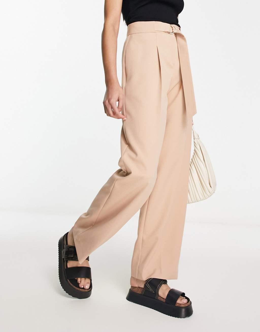 Miss Selfridge d-ring belt baggy pants Product Image