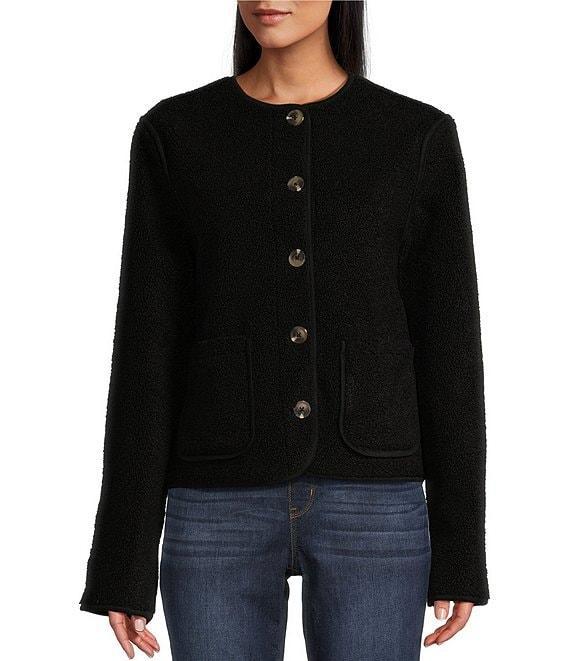 Westbound Reversible Collarless Button Front Jacket Product Image