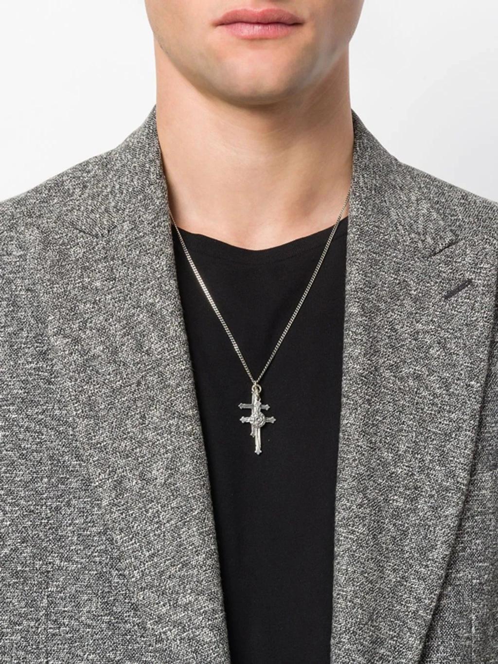 EMANUELE BICOCCHI Cross Pendant Necklace In Metallic Product Image