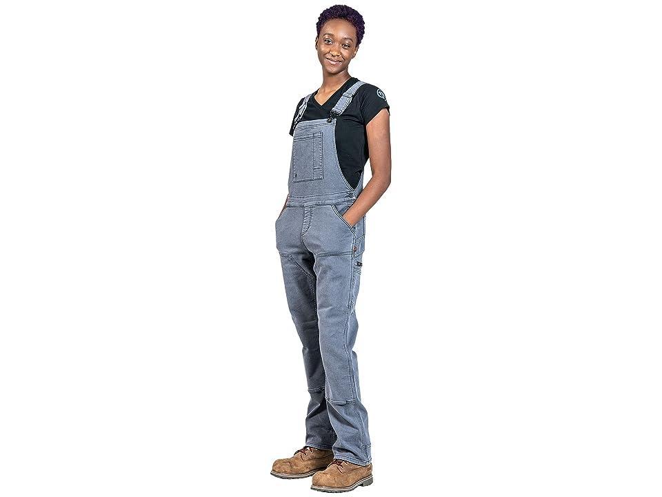 Dovetail Workwear Freshley Thermal Overalls (Dark Grey Thermal Denim) Women's Casual Pants Product Image