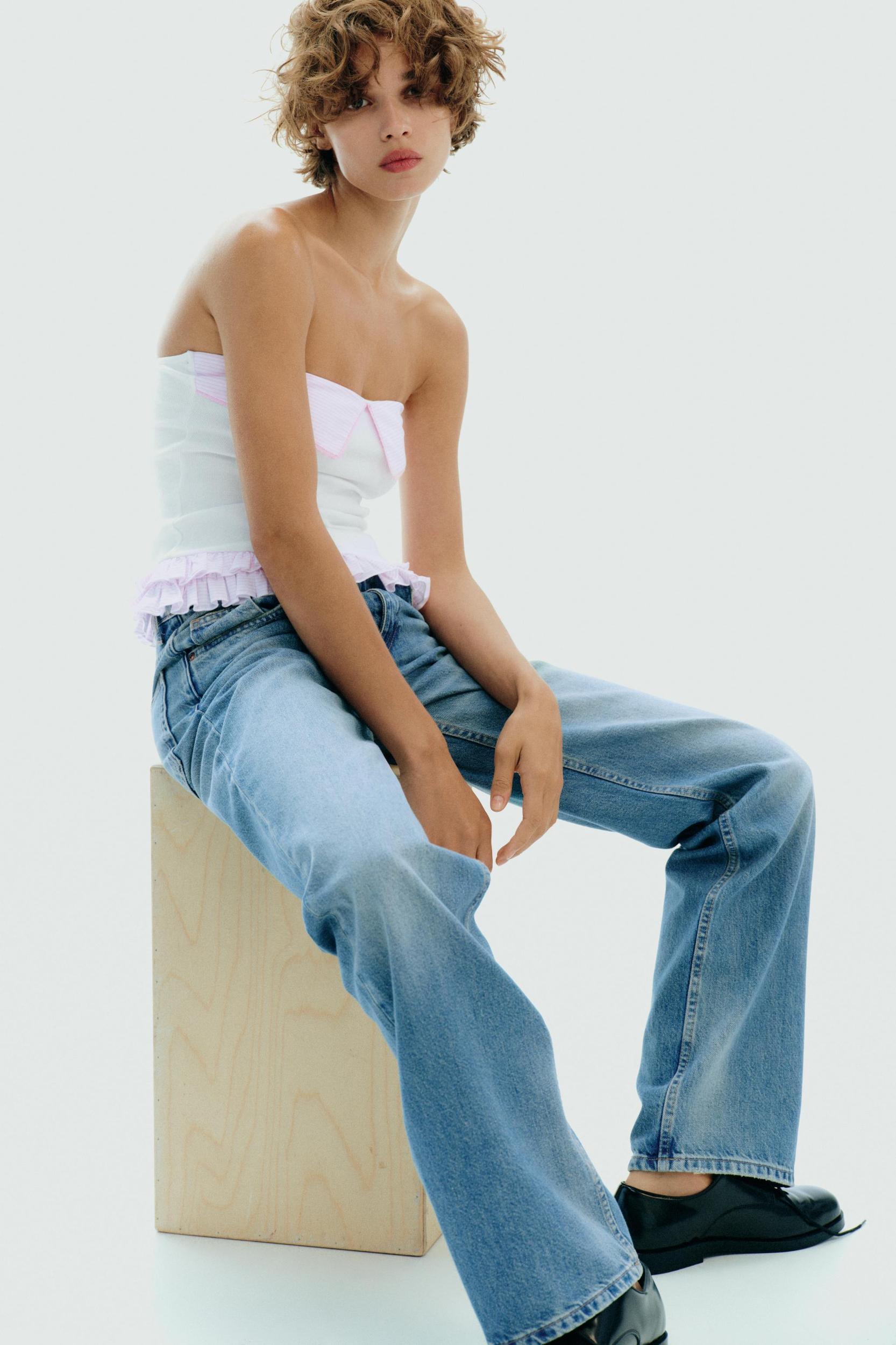 CONTRAST STRAPLESS TOP Product Image