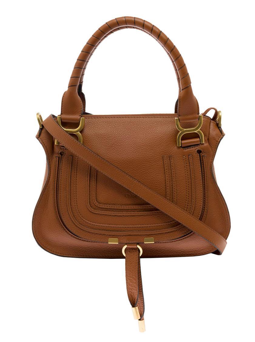 CHLOÉ Brown Mercie Small Satchel Bag Product Image