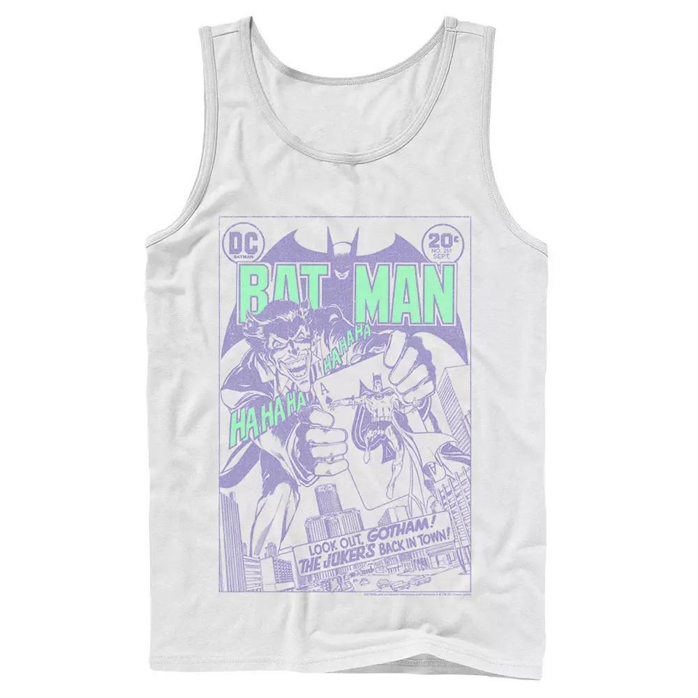 Men's DC Comics Batman Joker Cover Tank Top,  Product Image