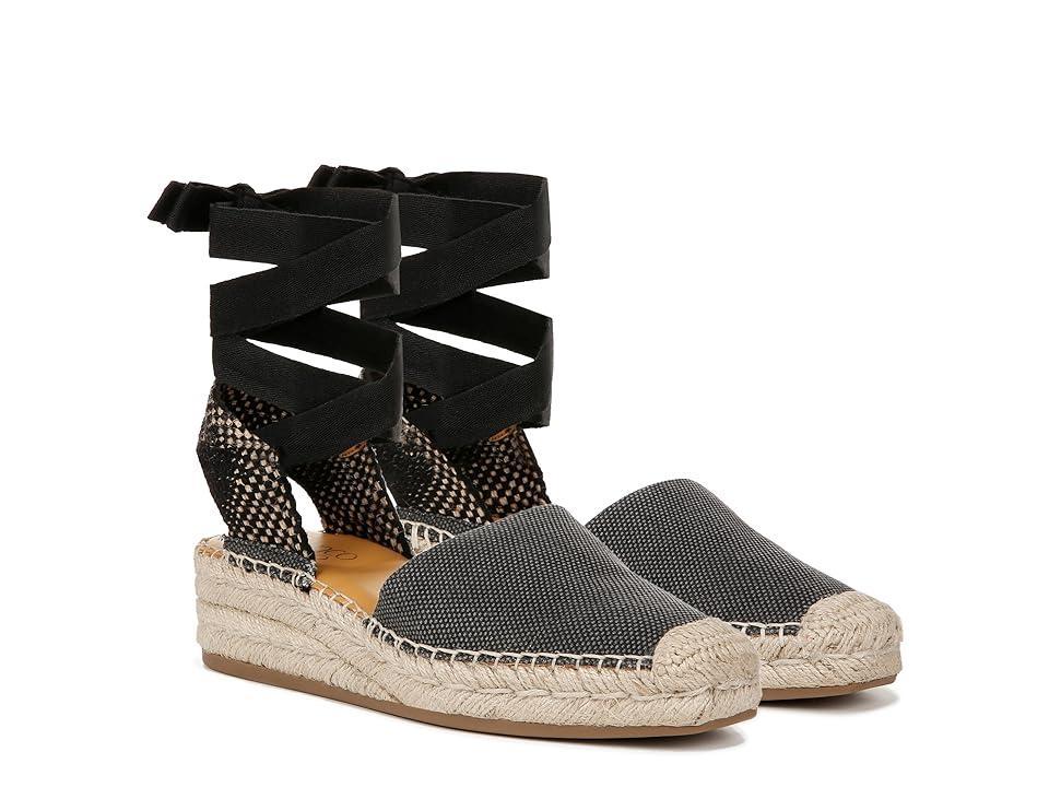 Franco Sarto Britney Ankle Strap Wedge Espadrilles Solid Fabric) Women's Sandals Product Image