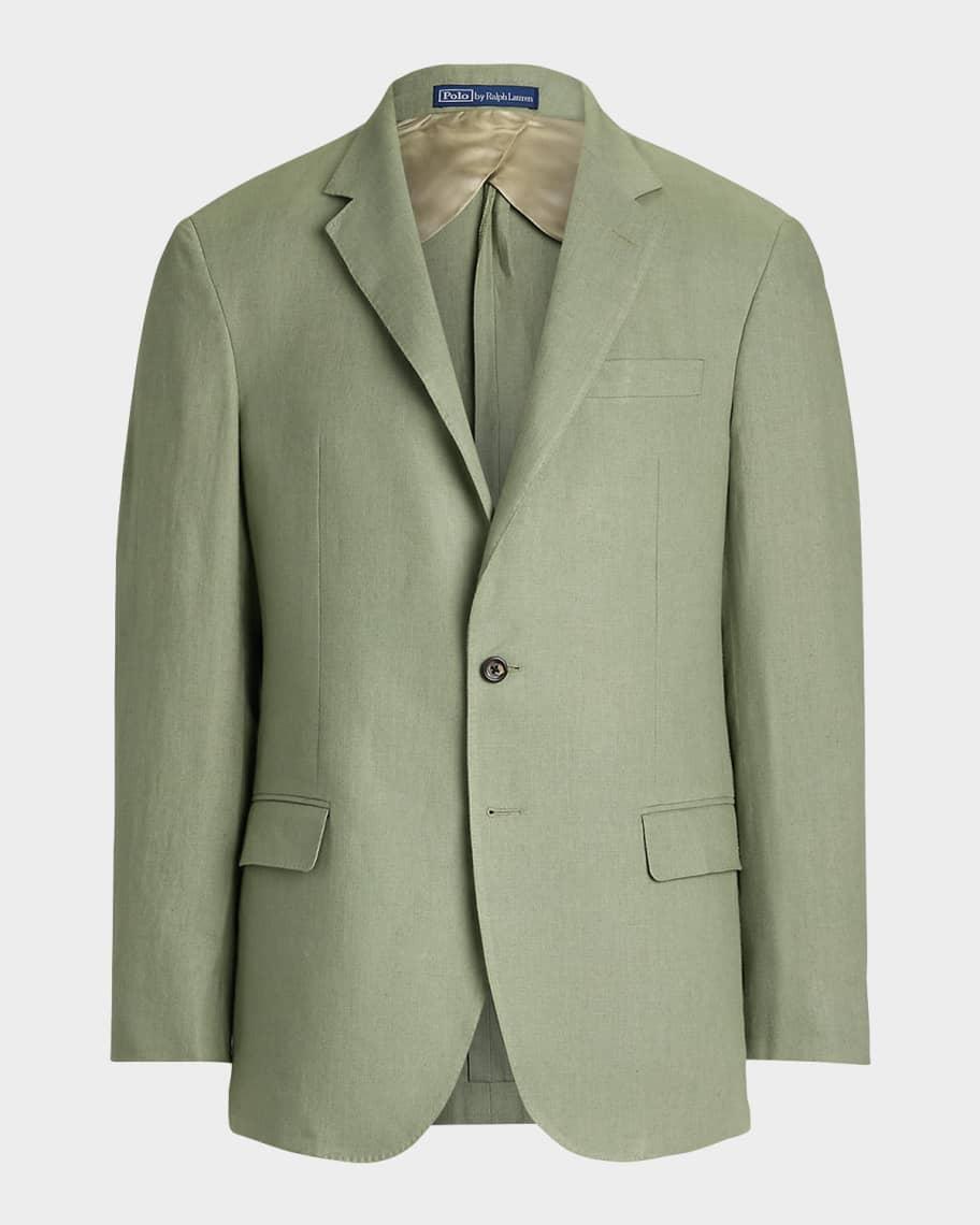 Mens Tailored Linen Suit Jacket Product Image