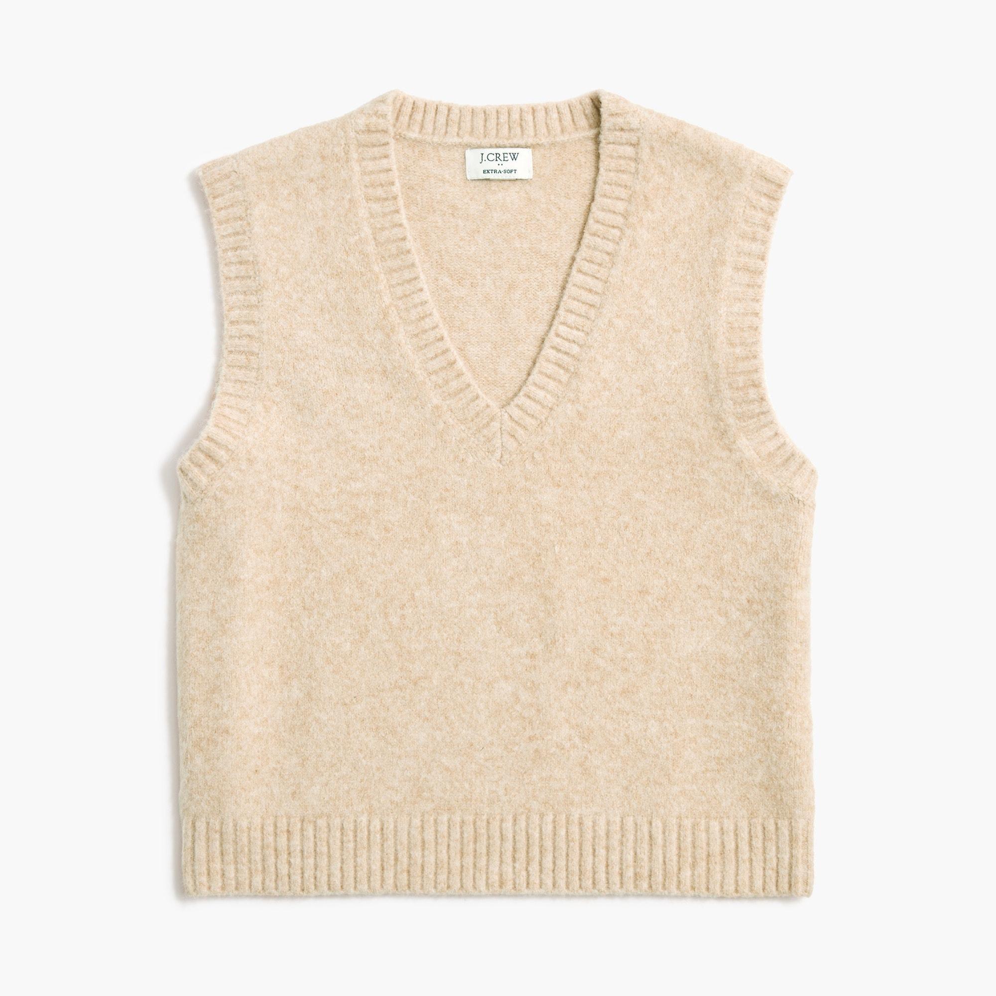 Sweater-vest in extra-soft yarn Product Image