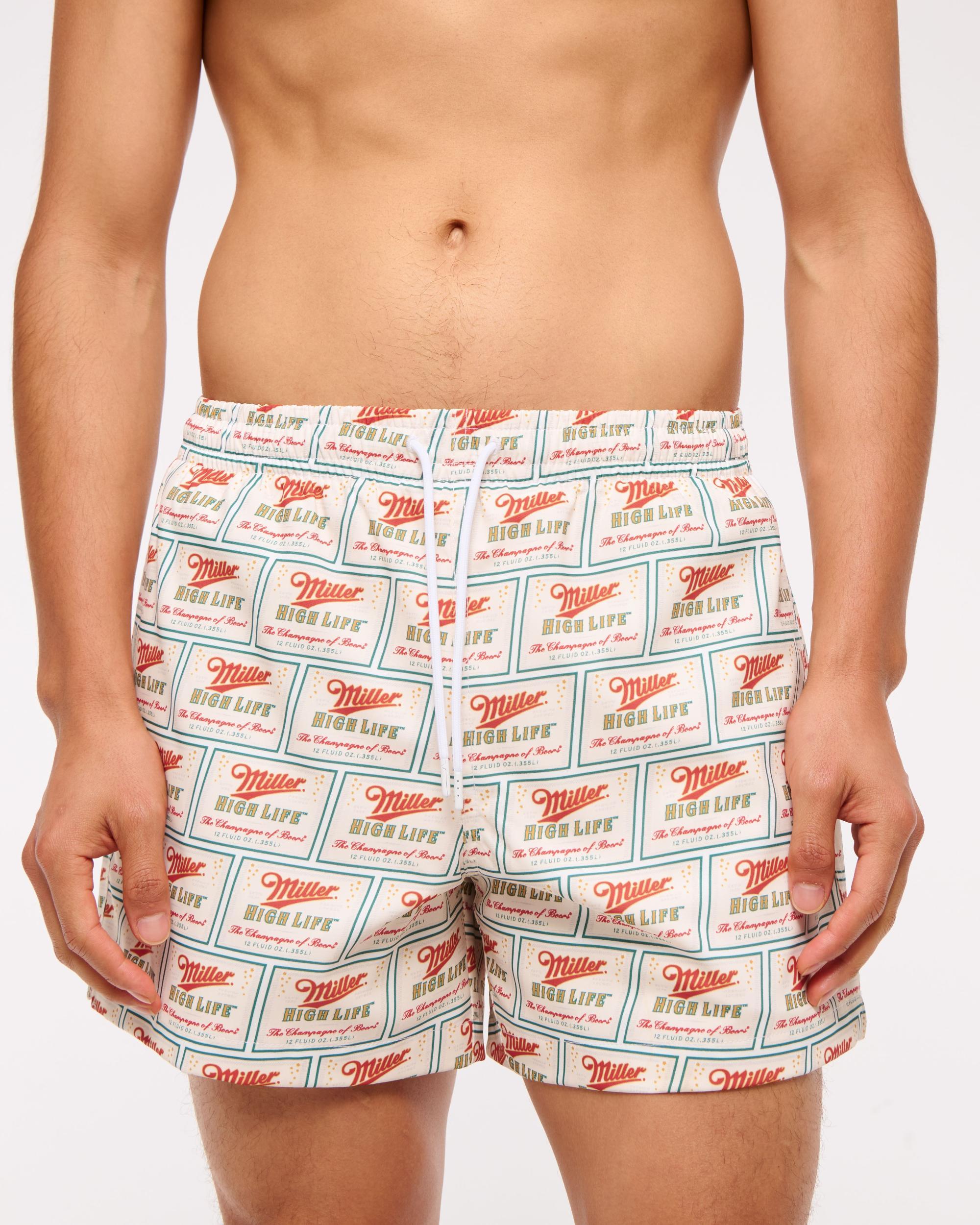 Pull-On Micro-Seersucker Swim Trunk Product Image