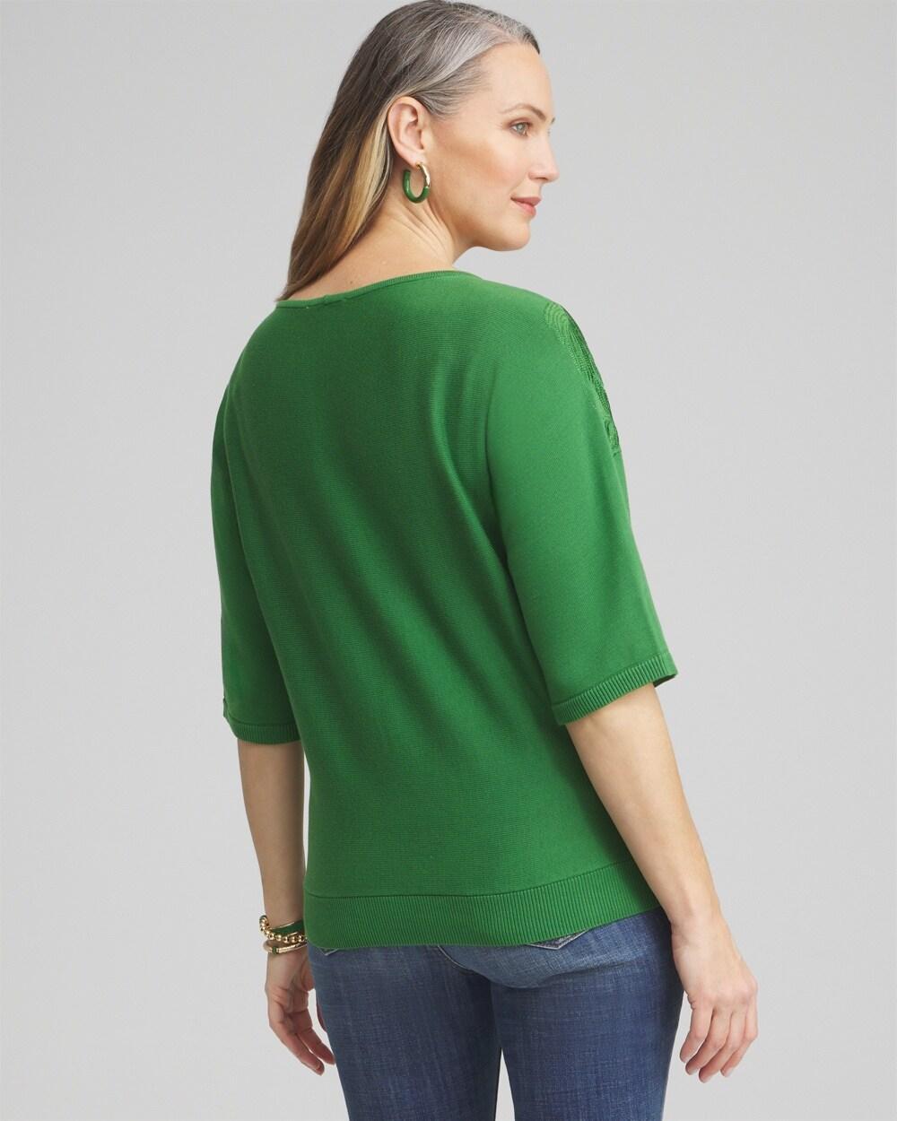 Embellished Dolman Pullover Sweater Product Image