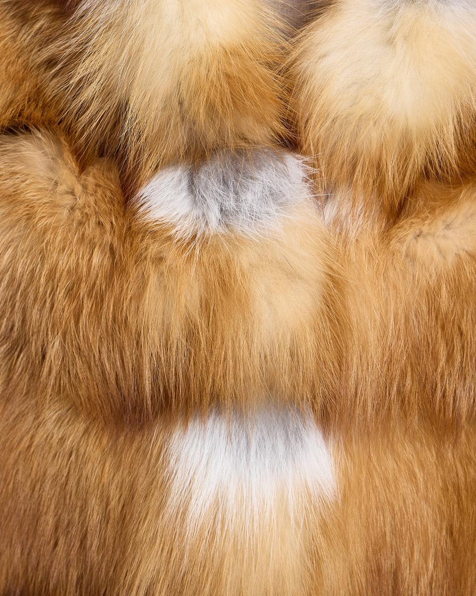 Collarless Fox Jacket Product Image