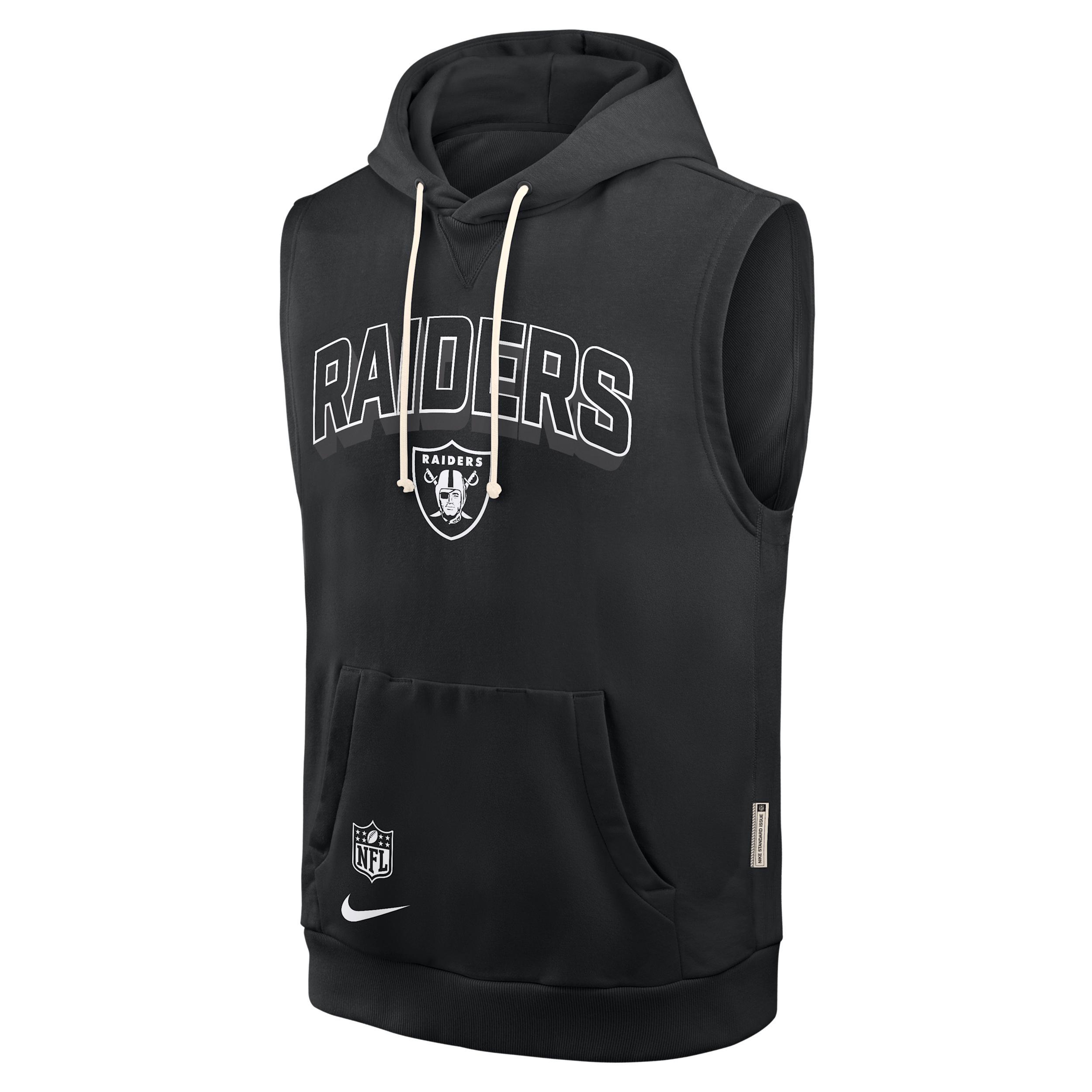 Las Vegas Raiders Sideline Nike Men's Dri-FIT NFL Sleeveless Pullover Hoodie Product Image