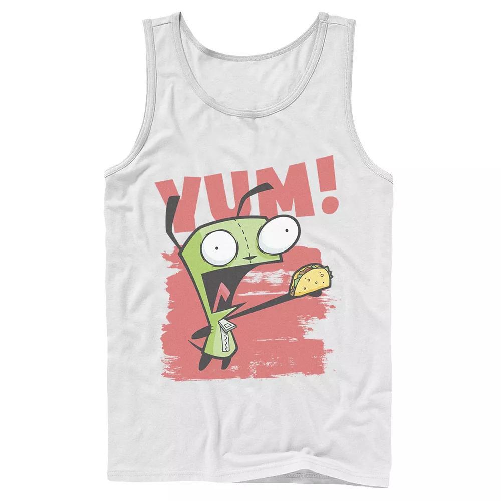 Men's Nickelodeon Invader Zim Gir Screaming Yum! Taco Portrait Graphic Graphic Tank Top, Size: Medium, Royal Product Image