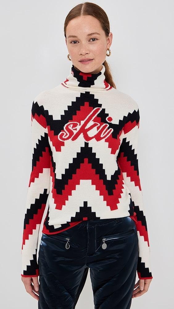 Perfect Moment Chevron Roll Neck Sweater | Shopbop Product Image