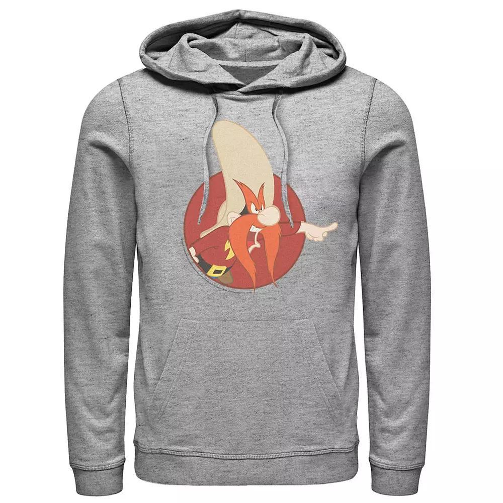 Men's Looney Tunes Yosemite Sam Red Circle Portrait Hoodie,  Product Image