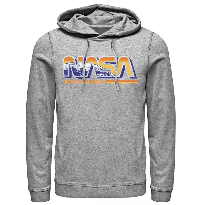 Men's NASA Space Technology Retro Rainbow Logo Hoodie,  Product Image