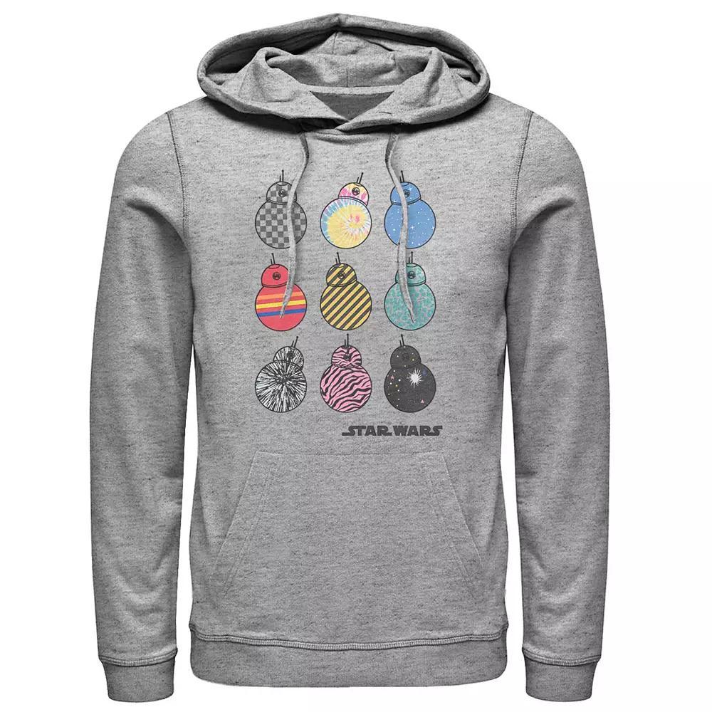 Men's Star Wars The Rise of Skywalker BB-8 Fashion Graphic Hoodie, Size: 3XL, Athletic Grey Product Image