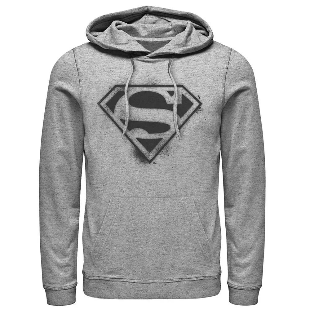 Men's DC Comics Superman Spray Paint Stencil Logo Hoodie,  Product Image