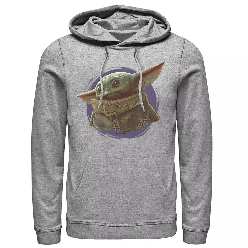 Men's Star Wars The Mandalorian The Child Purple Smoke Hoodie,  Product Image