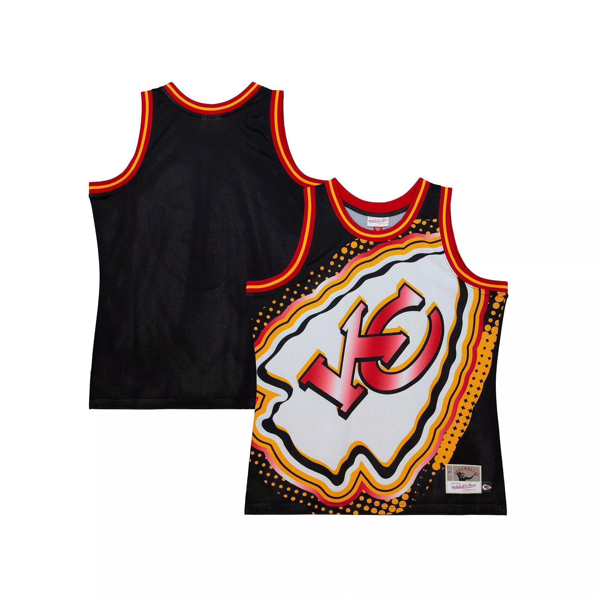 Men's Mitchell & Ness Black Kansas City Chiefs Big Face 7.0 Fashion Tank Top,  Product Image