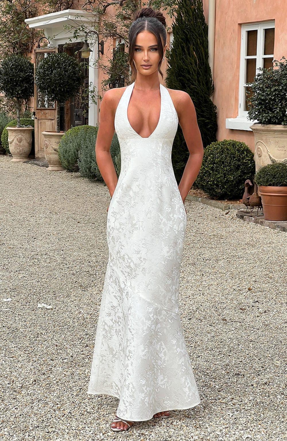 Josephine Maxi Dress - Ivory Product Image