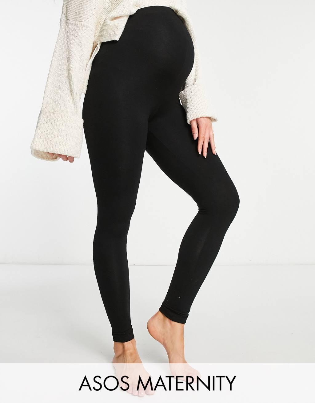 ASOS DESIGN Maternity 2 pack over the bump leggings Product Image