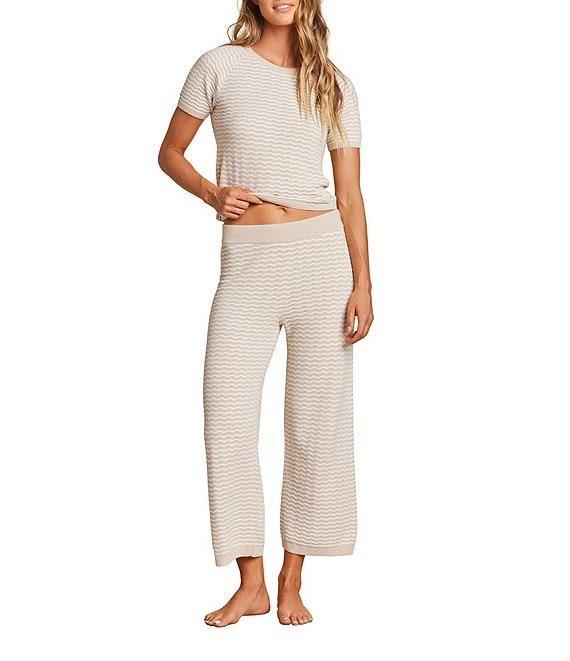 Barefoot Dreams CozyChic Ultra Lite Pointelle Coordinating Cropped Lounge Pants Product Image