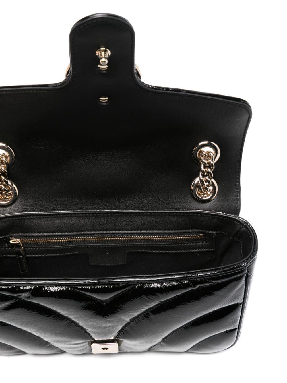 Small Gg Marmont Shoulder Bag In Black Product Image